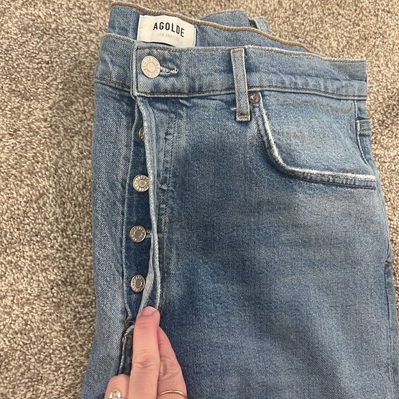 AGOLDE Riley High Rise Straight - Picture 3 of 9